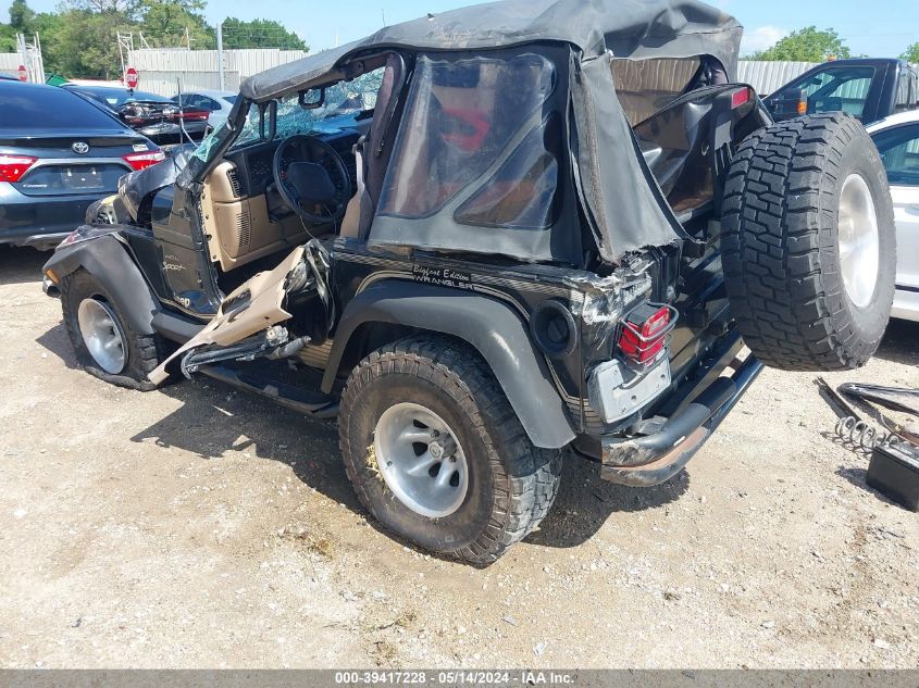 2001 Jeep Wrangler Sport VIN: 1J4FA49S91P308077 Lot: 39417228