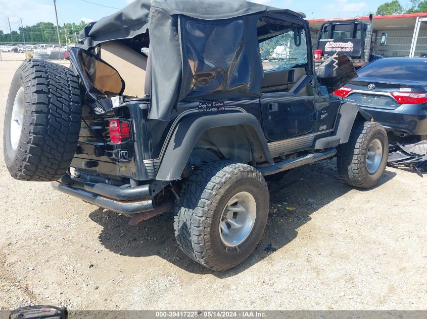 2001 Jeep Wrangler Sport VIN: 1J4FA49S91P308077 Lot: 39417228