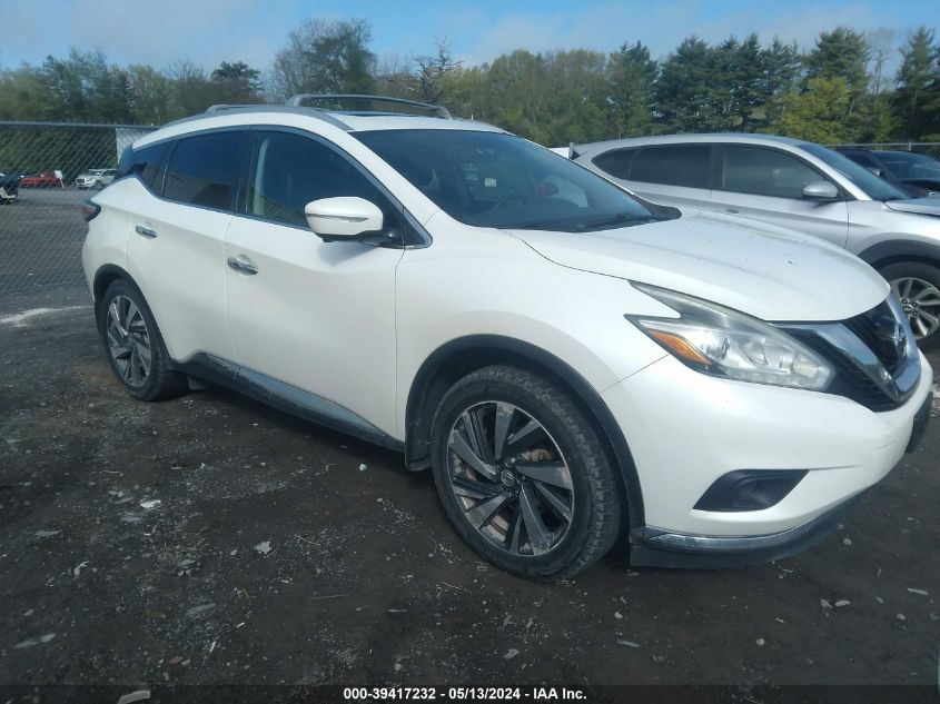 2015 Nissan Murano Platinum VIN: 5N1AZ2MH4FN221372 Lot: 39417232