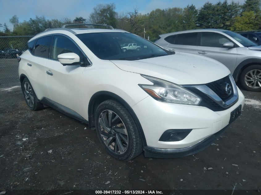 2015 Nissan Murano Platinum VIN: 5N1AZ2MH4FN221372 Lot: 39417232