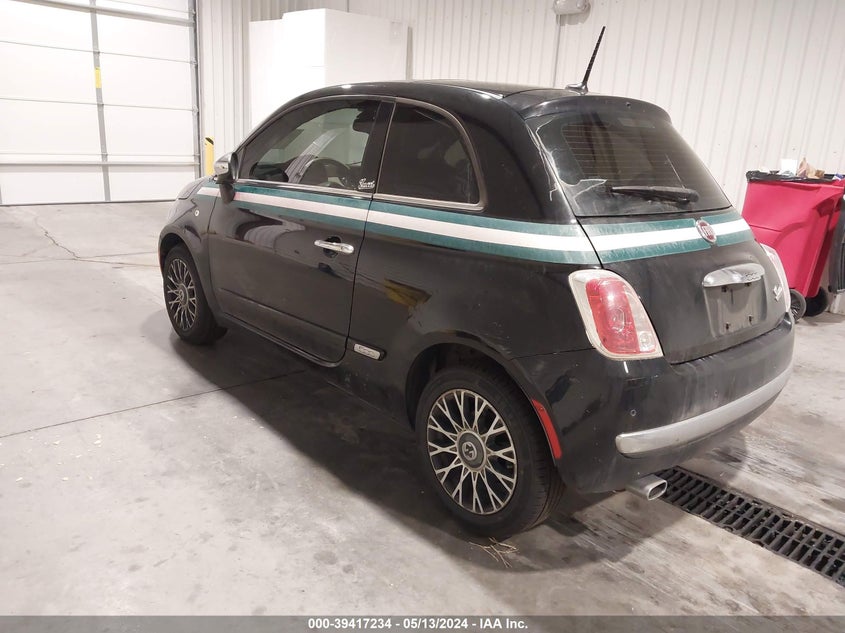 2013 Fiat 500 Gucci VIN: 3C3CFFCR5DT693010 Lot: 39417234