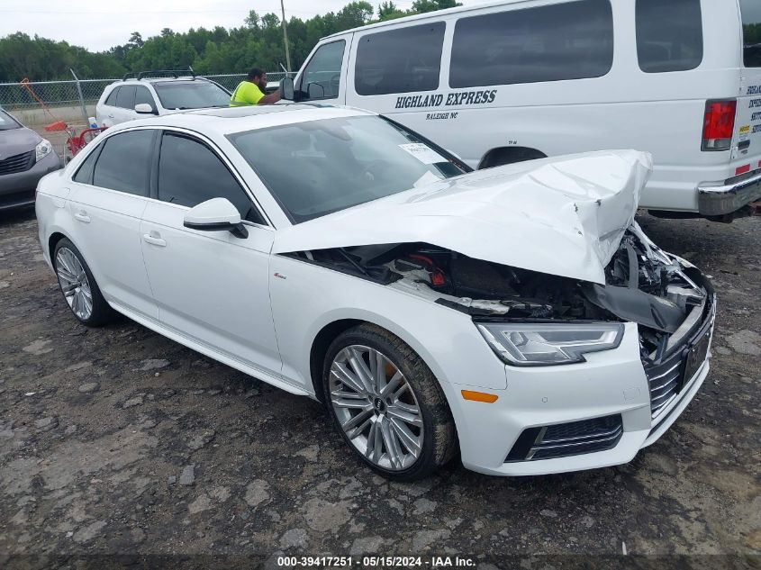 2017 AUDI A4 ULTRA PREMIUM PLUS - WAULMAF41HN070894