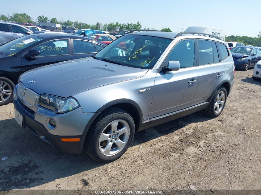 2007 BMW X3 3.0Si VIN: WBXPC934X7WJ00304 Lot: 39417286