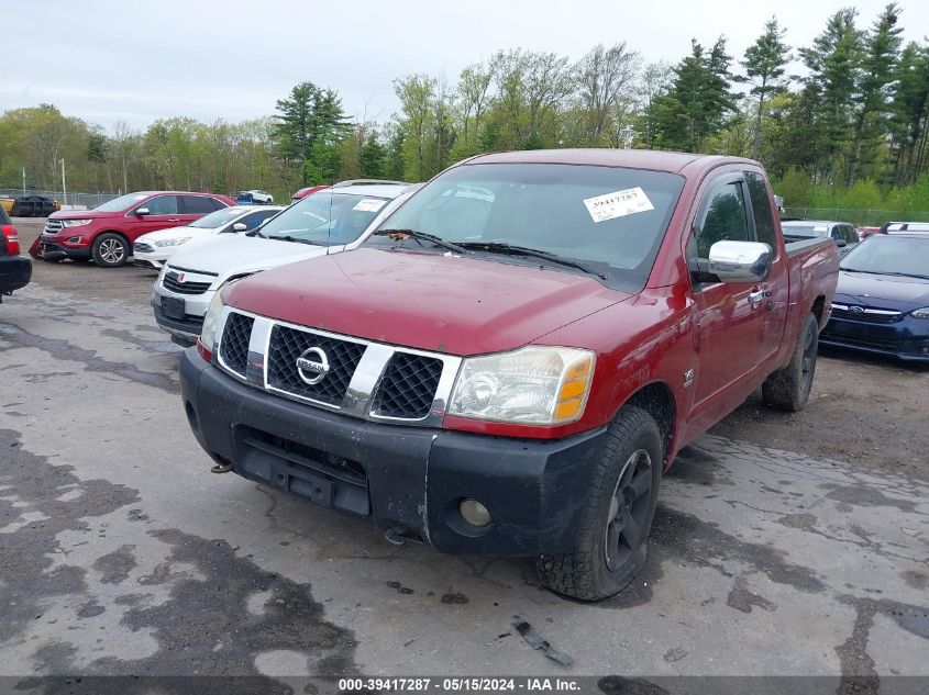 2004 Nissan Titan Se VIN: 1N6AA06B44N581213 Lot: 39417287