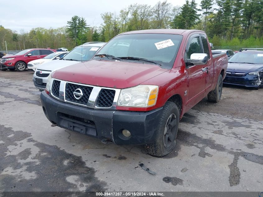 2004 Nissan Titan Se VIN: 1N6AA06B44N581213 Lot: 39417287