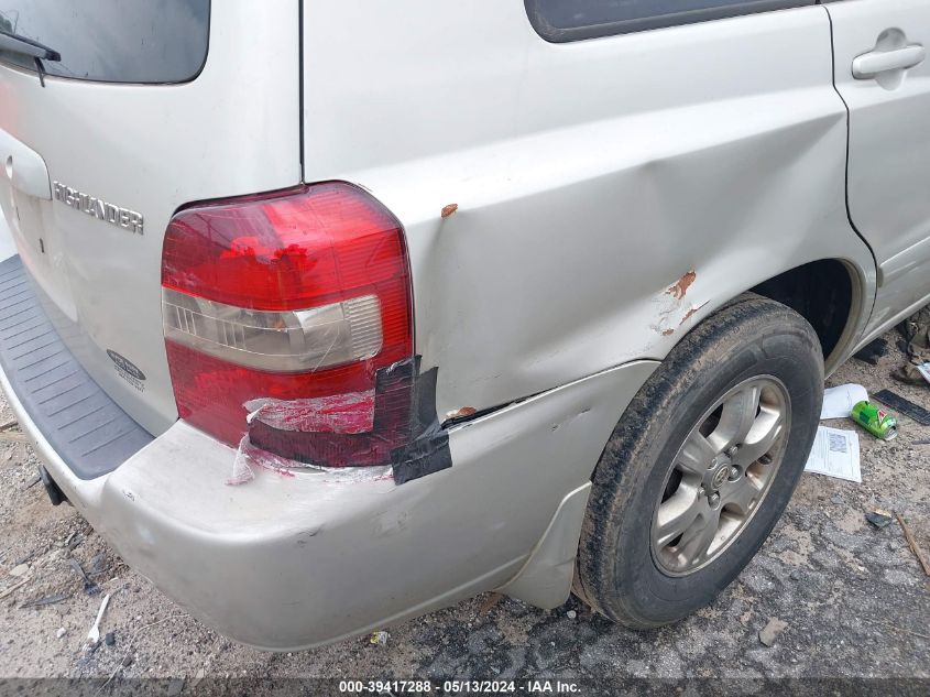 2006 Toyota Highlander V6 VIN: JTEGP21A360092321 Lot: 39417288