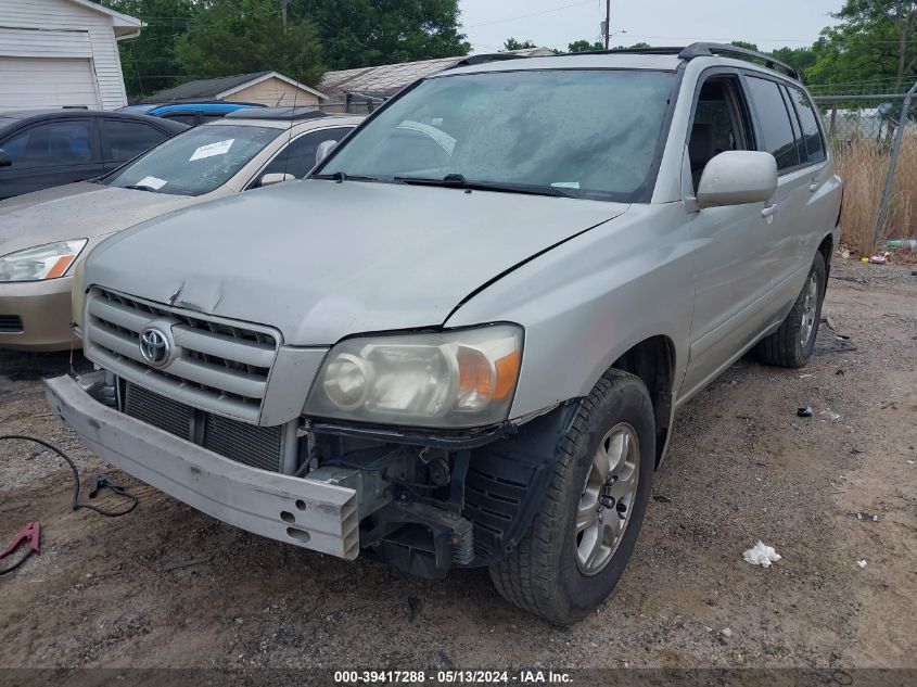 2006 Toyota Highlander V6 VIN: JTEGP21A360092321 Lot: 39417288