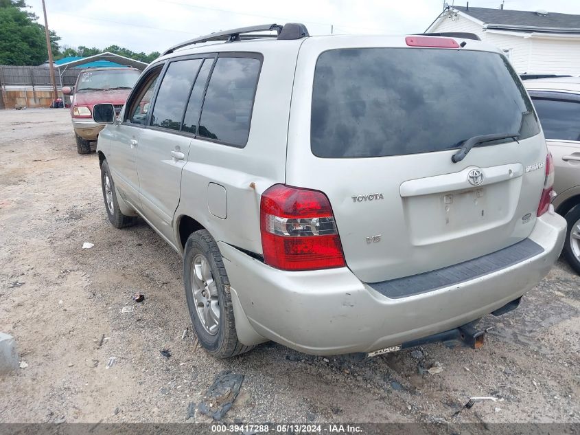 2006 Toyota Highlander V6 VIN: JTEGP21A360092321 Lot: 39417288