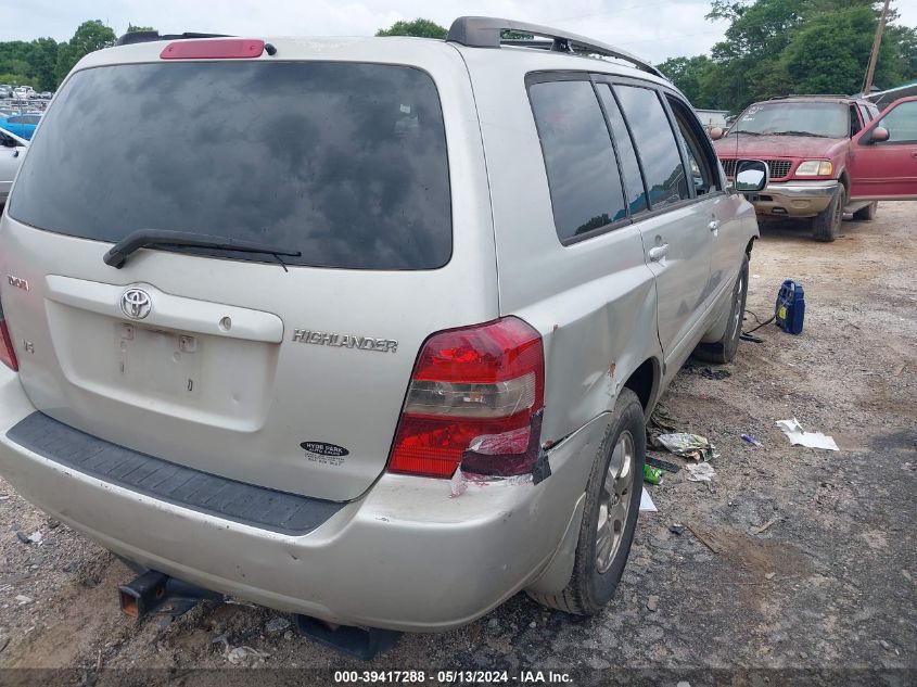 2006 Toyota Highlander V6 VIN: JTEGP21A360092321 Lot: 39417288