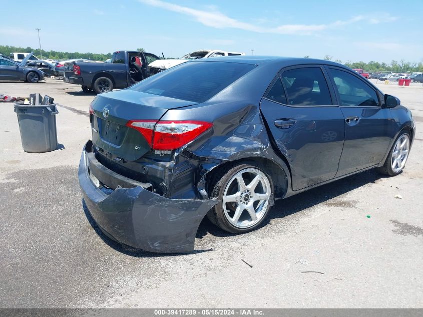 2016 Toyota Corolla Le VIN: 5YFBURHE6GP425644 Lot: 39417289