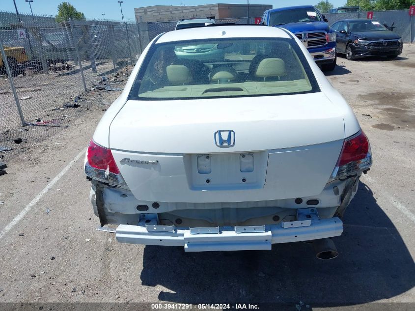 2010 Honda Accord 2.4 Ex-L VIN: 1HGCP2F89AA037143 Lot: 39417291