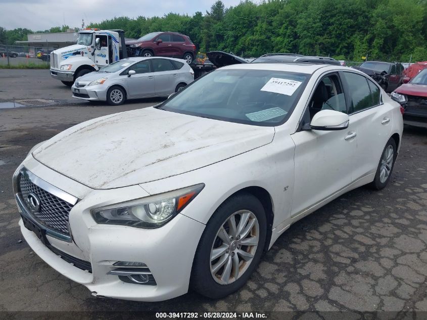 2014 Infiniti Q50 Premium/Sport VIN: JN1BV7AR8EM696321 Lot: 39417292