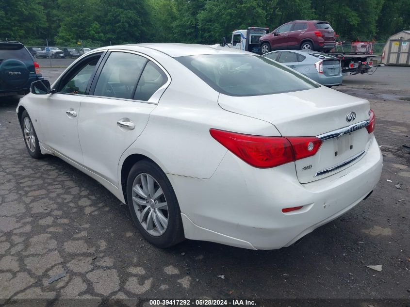 2014 Infiniti Q50 Premium/Sport VIN: JN1BV7AR8EM696321 Lot: 39417292