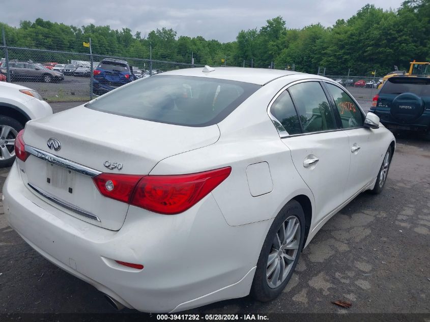 2014 Infiniti Q50 Premium/Sport VIN: JN1BV7AR8EM696321 Lot: 39417292