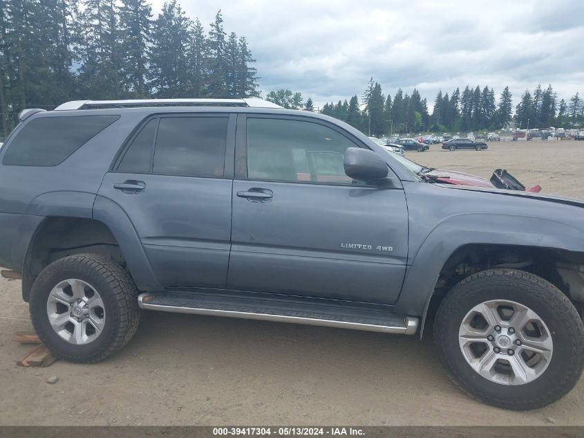 2003 Toyota 4Runner Limited V8 VIN: JTEBT17R630017878 Lot: 39417304