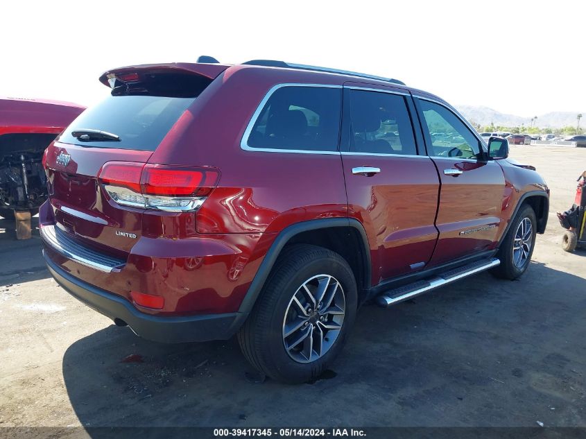 2022 Jeep Grand Cherokee Wk Limited 4X2 VIN: 1C4RJEBG4NC127920 Lot: 39417345