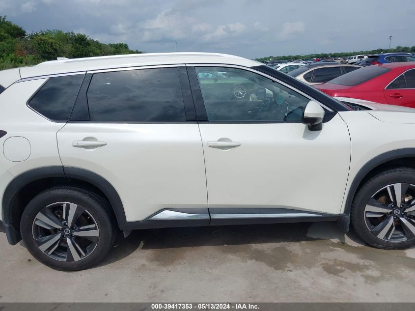 2021 Nissan Rogue Sl Fwd VIN: JN8AT3CA0MW012707 Lot: 39417353