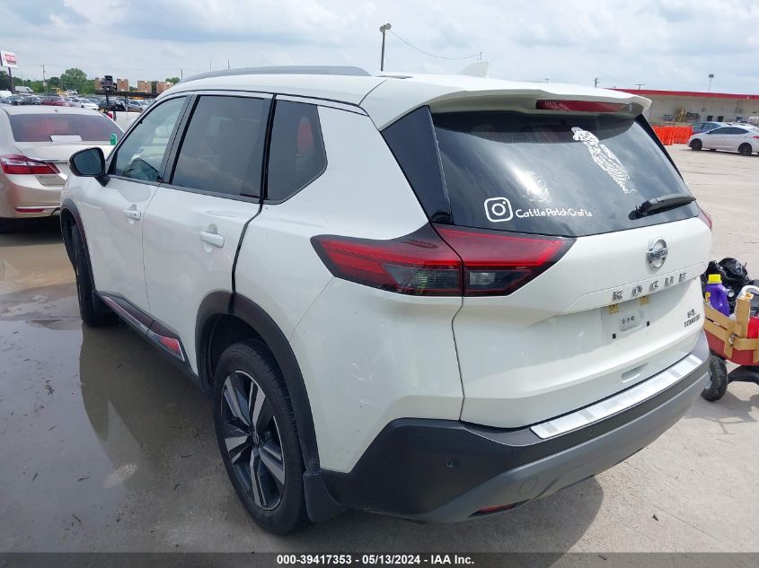 2021 Nissan Rogue Sl Fwd VIN: JN8AT3CA0MW012707 Lot: 39417353