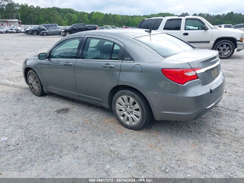 2012 Chrysler 200 Lx VIN: 1C3CCBAB7CN319312 Lot: 39417372