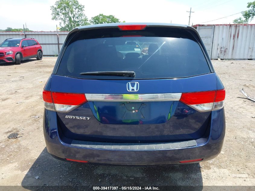 2014 Honda Odyssey Ex VIN: 5FNRL5H49EB042386 Lot: 39417397