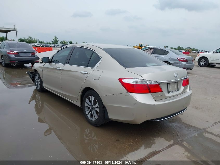 2013 Honda Accord Lx VIN: 1HGCR2F3XDA083566 Lot: 39417403