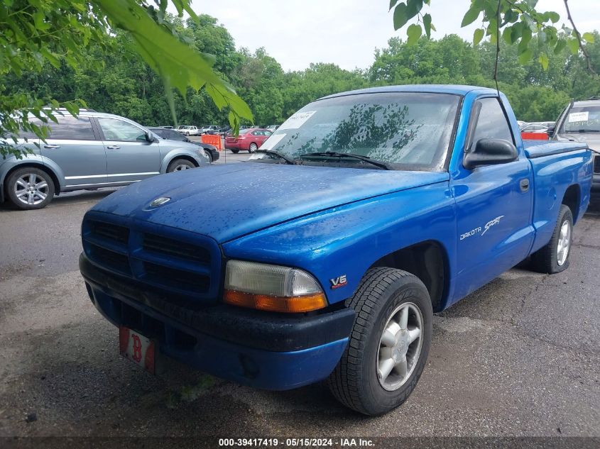 1998 Dodge Dakota Slt/Sport VIN: 1B7FL26X5WS698040 Lot: 39417419