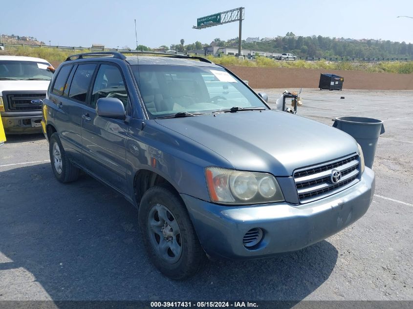 2002 Toyota Highlander V6 VIN: JTEGF21A220069609 Lot: 39417431