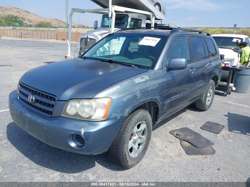 2002 Toyota Highlander V6 VIN: JTEGF21A220069609 Lot: 39417431