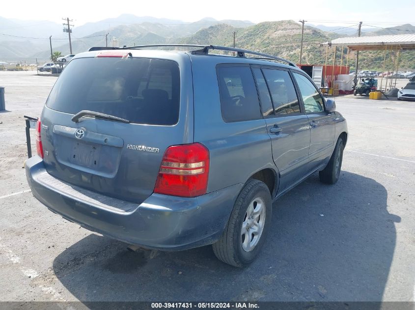 2002 Toyota Highlander V6 VIN: JTEGF21A220069609 Lot: 39417431