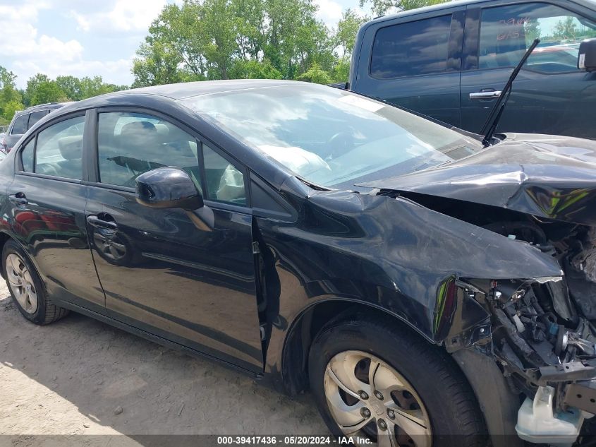 2013 Honda Civic Lx VIN: 19XFB2F58DE081474 Lot: 39417436