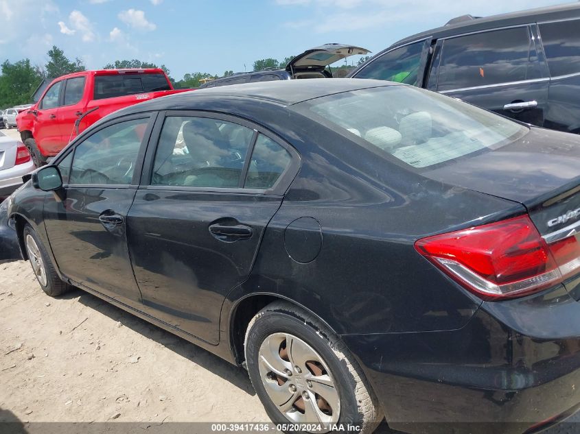 2013 Honda Civic Lx VIN: 19XFB2F58DE081474 Lot: 39417436