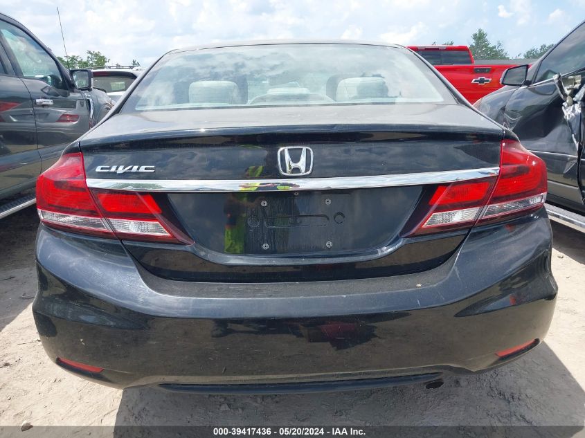 2013 Honda Civic Lx VIN: 19XFB2F58DE081474 Lot: 39417436