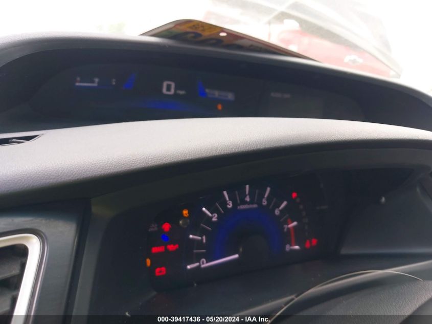 2013 Honda Civic Lx VIN: 19XFB2F58DE081474 Lot: 39417436