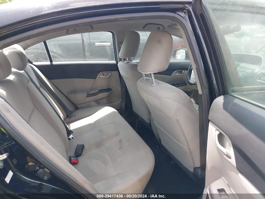 2013 Honda Civic Lx VIN: 19XFB2F58DE081474 Lot: 39417436