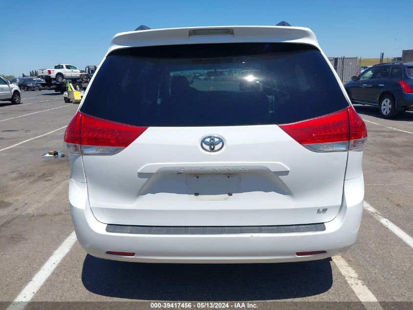 2011 Toyota Sienna Le V6 VIN: 5TDKK3DC4BS020714 Lot: 39417456