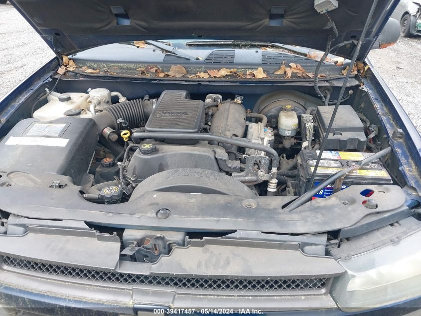 2002 Chevrolet Trailblazer Ltz VIN: 1GNDT13S222296150 Lot: 39417457