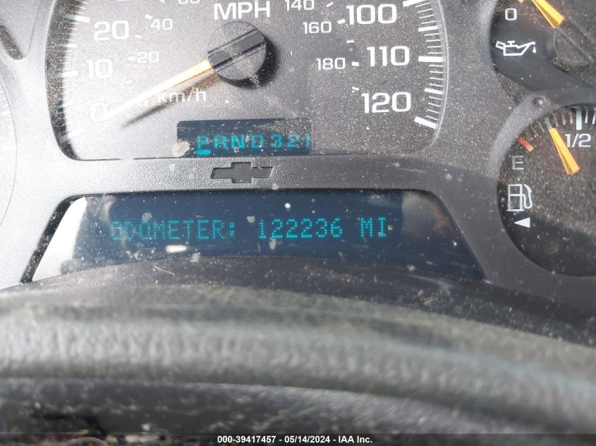 2002 Chevrolet Trailblazer Ltz VIN: 1GNDT13S222296150 Lot: 39417457