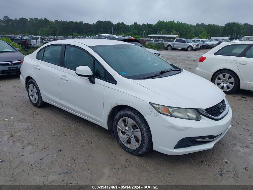 2013 Honda Civic Lx VIN: 2HGFB2F5XDH568200 Lot: 39417461