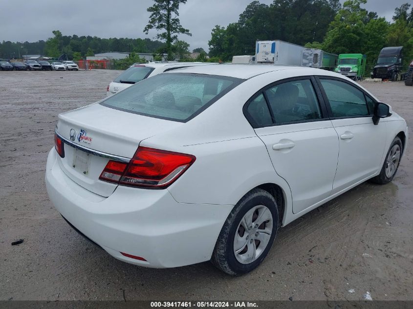 2013 Honda Civic Lx VIN: 2HGFB2F5XDH568200 Lot: 39417461