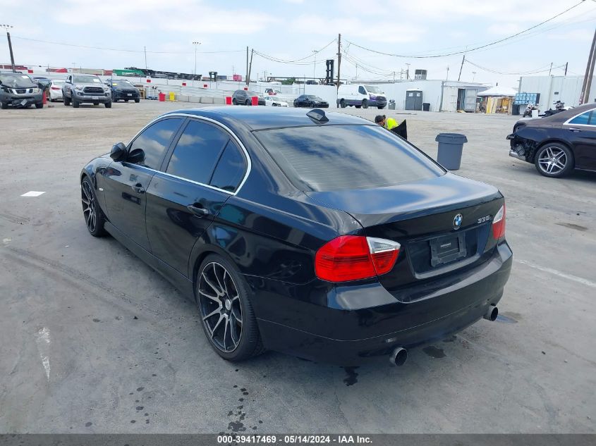 2007 BMW 335 I VIN: WBAVB735X7PA89500 Lot: 39417469