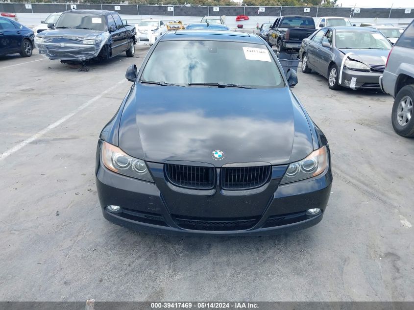 2007 BMW 335 I VIN: WBAVB735X7PA89500 Lot: 39417469