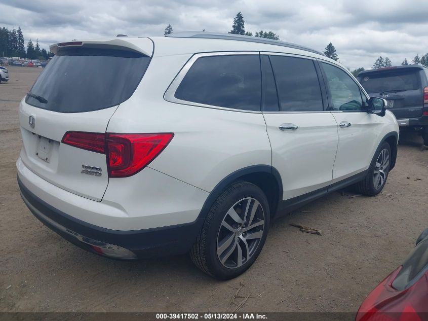 2017 Honda Pilot Touring VIN: 5FNYF6H96HB101094 Lot: 39417502