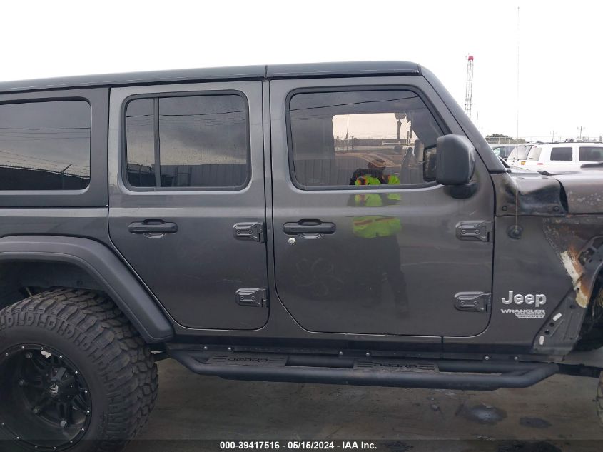 2018 Jeep Wrangler Unlimited Sport S 4X4 VIN: 1C4HJXDN1JW282954 Lot: 39417516