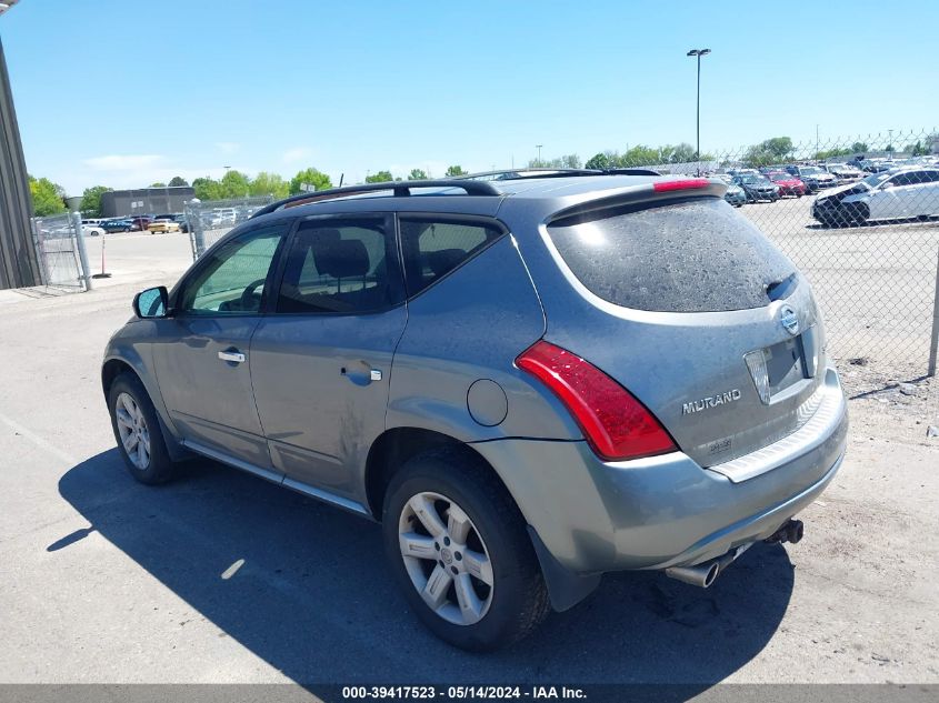 2007 Nissan Murano Sl VIN: JN8AZ08WX7W612673 Lot: 39417523