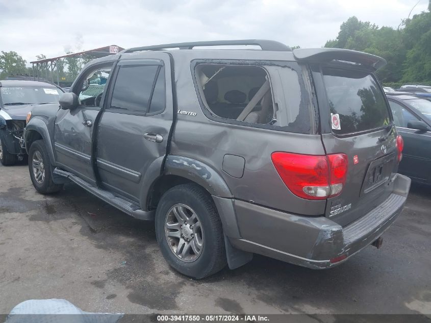 2005 Toyota Sequoia Limited V8 VIN: 5TDBT48A65S257334 Lot: 39417550