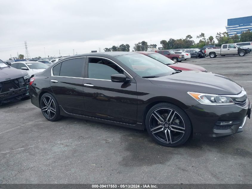 2017 Honda Accord Sport VIN: 1HGCR2F57HA290133 Lot: 39417553