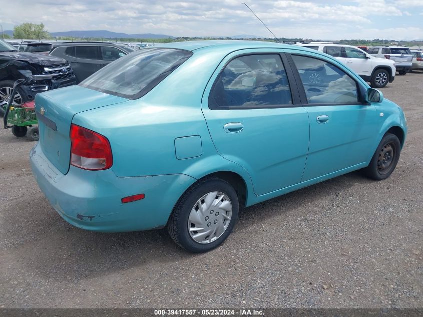 2005 Chevrolet Aveo Ls VIN: KL1TD52615B469553 Lot: 39417557