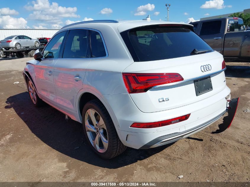 2021 Audi Q5 Prestige 45 Tfsi Quattro S Tronic VIN: WA1CAAFY8M2085560 Lot: 39417559