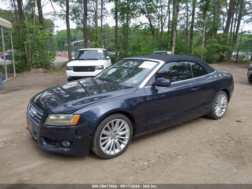 2012 Audi A5 2.0T Premium VIN: WAULFAFH3CN000576 Lot: 39417604