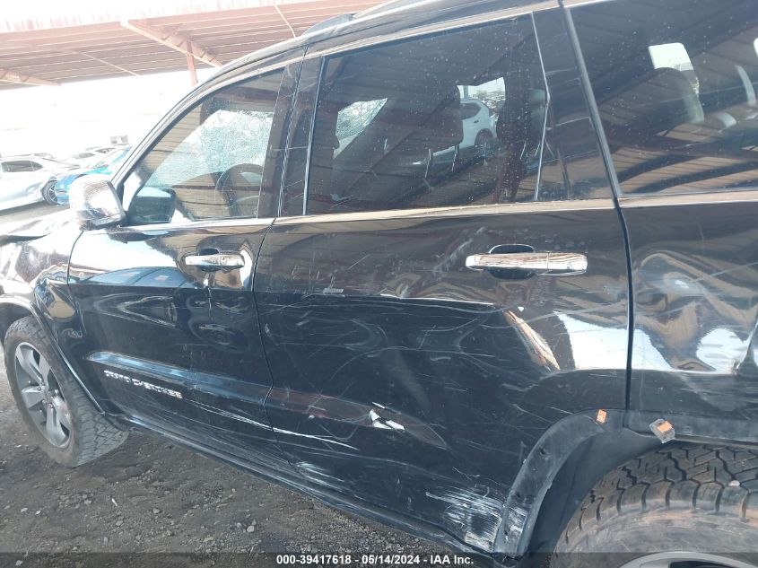 2014 Jeep Grand Cherokee Overland VIN: 1C4RJFCG2EC265430 Lot: 39417618